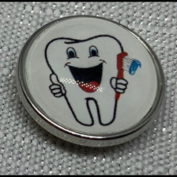 Dental Health Snap Button Charm - Oh Snap 5$